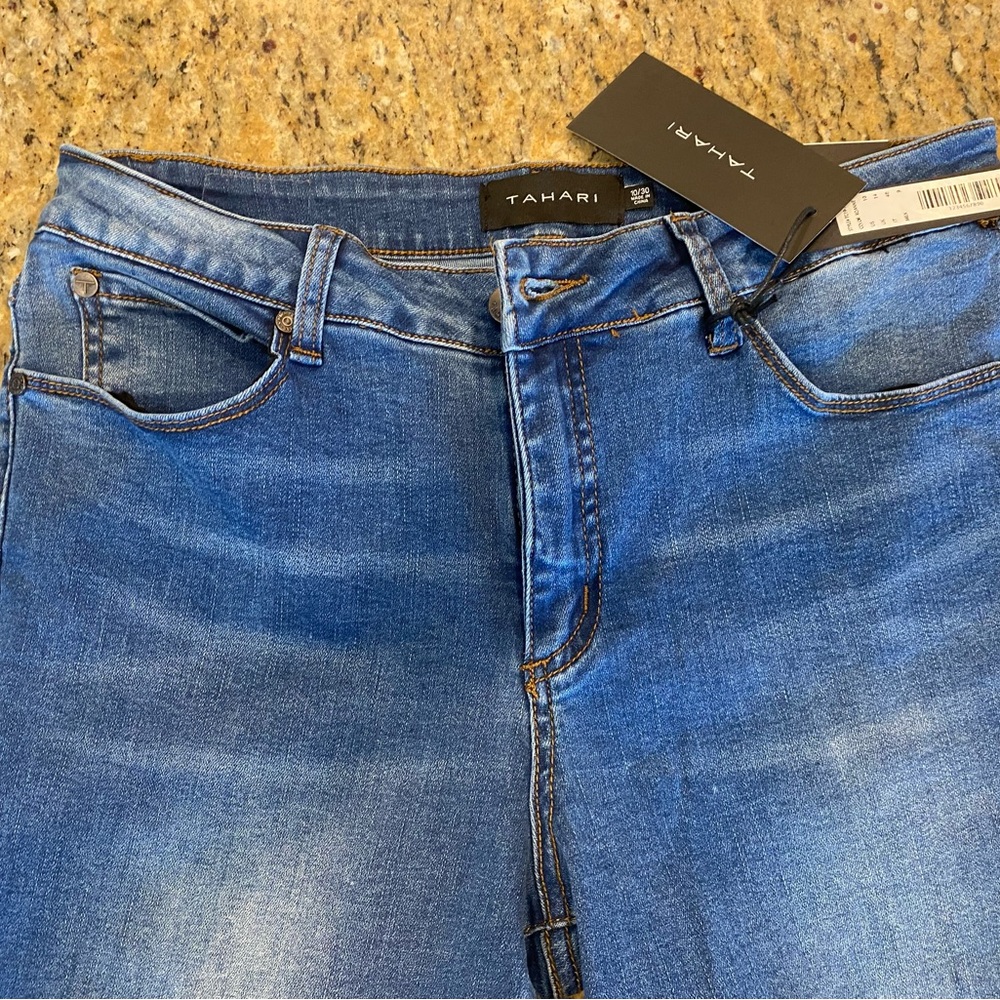 Tahari Tummy Tuck Slimming Skinny Jeans - Picture 3 of 12